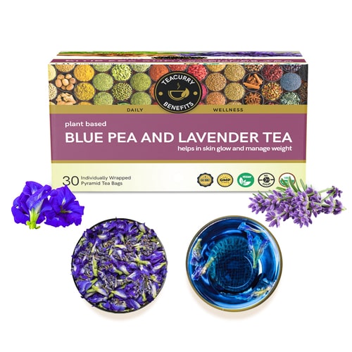 lavender pea flower tea Buy Butterfly Pea Lavender Herbal Infusion Tea - Available Online at Teacurry 2 Months Pack