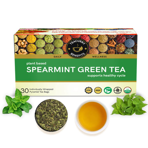 Teacurry - pcos and spearmint tea - spearmint for pcos - loose spearmint tea - 