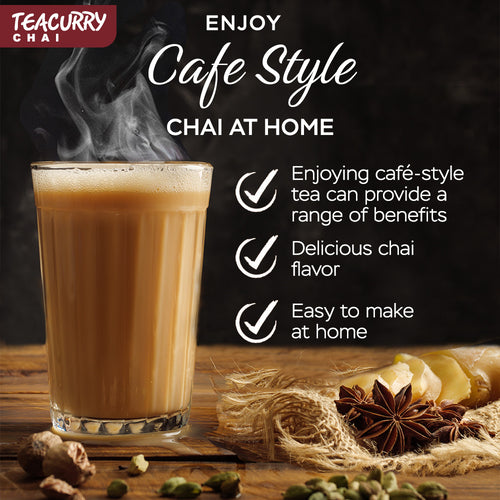 Teacurry Adrak Tulsi chai - cafe style