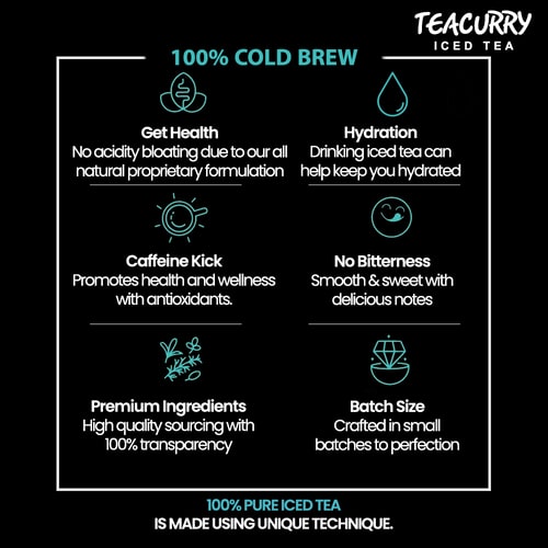 Teacurry Peach Instant Iced Tea  - 100% cold brew