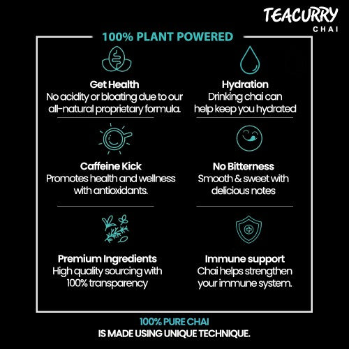 Teacurry Kesar Elaichi Chai - 100% plant powder