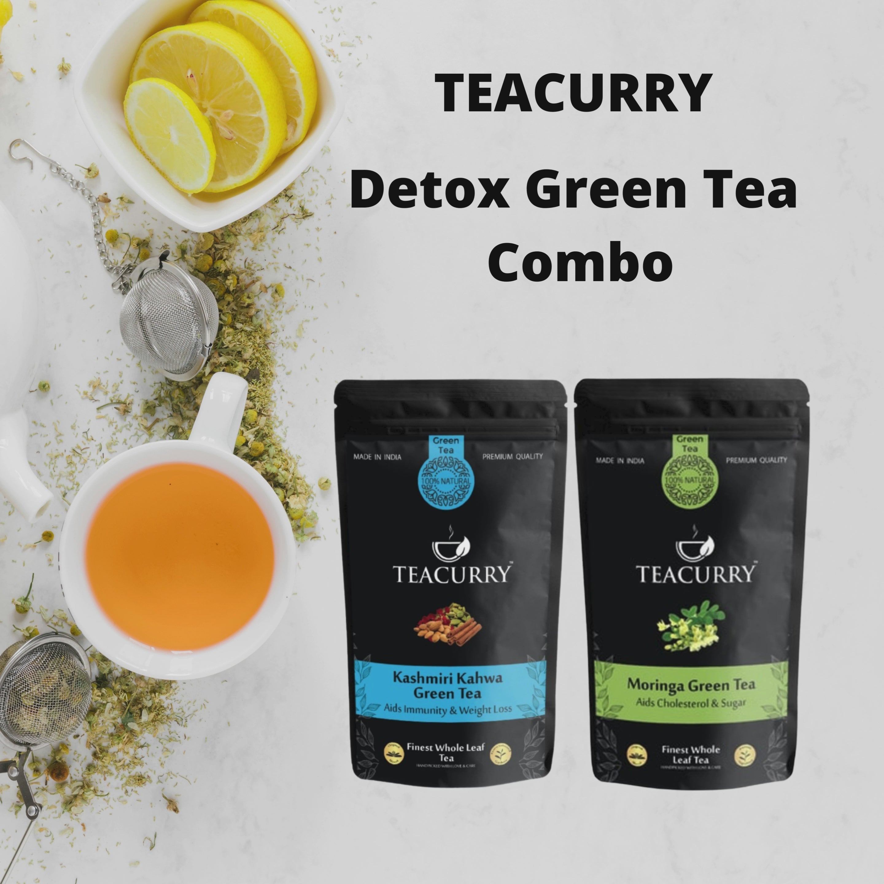 TEACURRY Detox Green Tea Combo Video