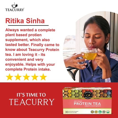 Teacurry Plant Based Protein Tea  - customer reviews 