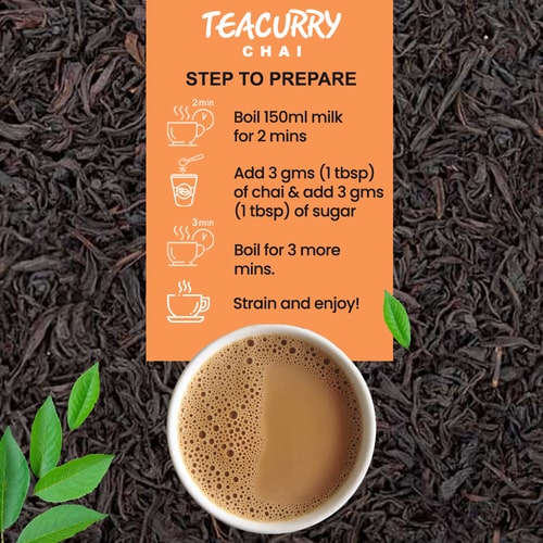 Teacurry Kadak CTC Chai - steps to prepare - ctc indian tea - kadak assam tea - kadak classic blend assam tea