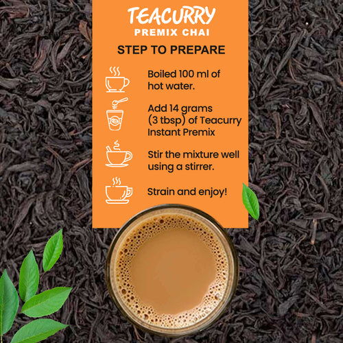 Teacurry Ginger Instant tea Premix  - steps to prepare