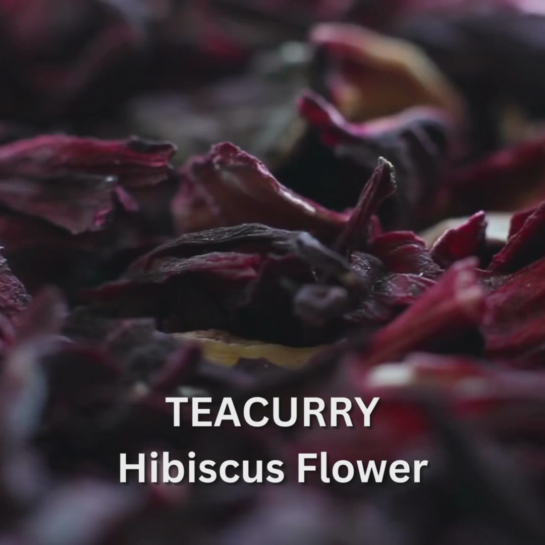 Teacurry Hibiscus Flower Tea Video - hibiscus tea blood pressure - hibiscus blooming tea - buy hibiscus tea