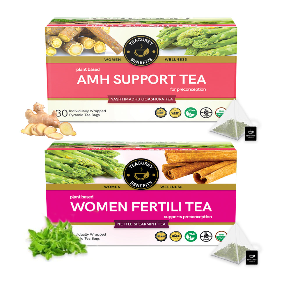 AMH And Women Fertility Tea Combo - Enhance AMH Levels and Increase  Fertility