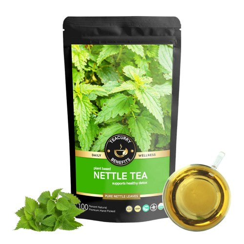 Teacurry Stinging Nettle Tea Pouch - benefits of nettle tea in pregnancy - nettle tea for hair