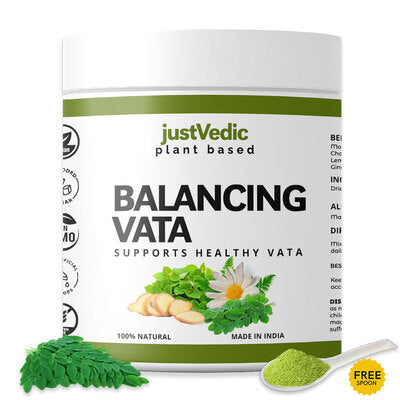 Justvedic Balancing Vata Drink Mix Jar - balance vata dosha - ayurveda balance vata drink