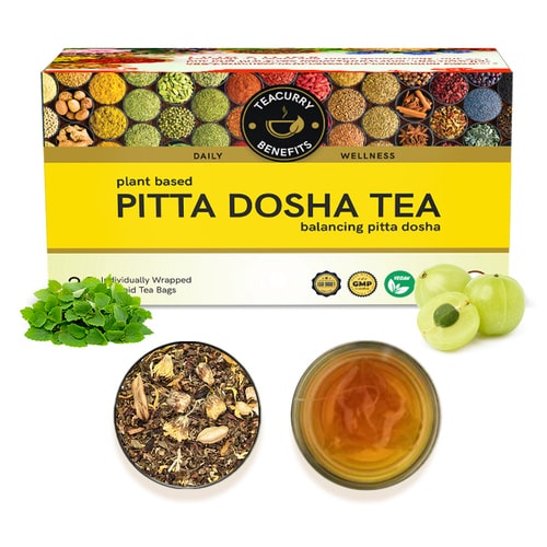 Pitta Dosha Tea – Promotes Equilibrium In Pitta Dosha, Alleviates Stress & Enhances Digestive well-Being