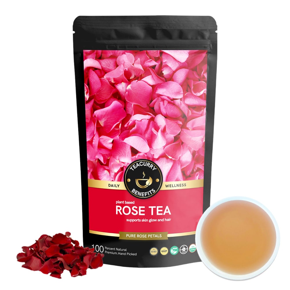 Rose Petal Tea - Help In Digestive Function, Promotes Skin Wellness, Boosts Immune System & Facilitates Relaxation
