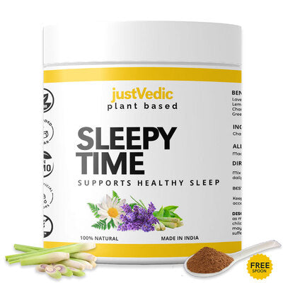 Justvedic Sleepy Time Drink Mix Jar