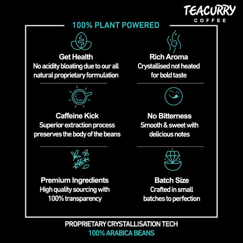 Teacurry Irish Mocha Instant Coffee  - 100% plant powder