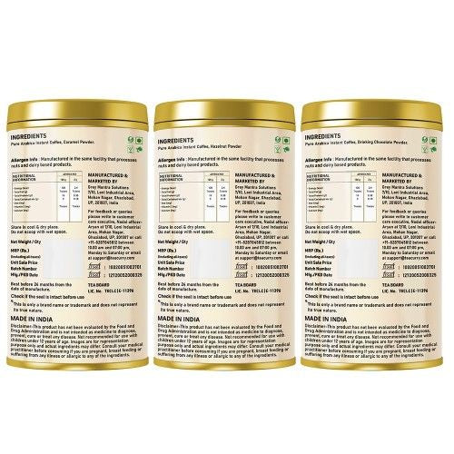 Coffeecurry Flavored Coffee Trio Pack - Hazelnut, Chocolate, and Caramel Back Image 