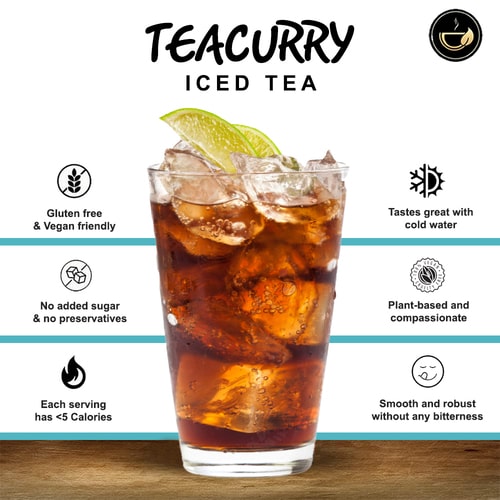 Teacurry Strawberry Instant Iced Tea - 100% natural 