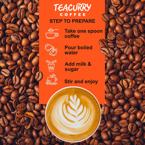 Teacurry Mango Instant Coffee - steps to prepare