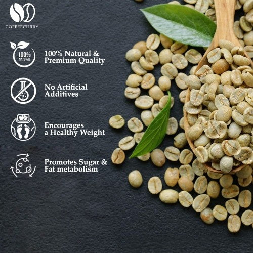 Purity of Coffeecurry Arabica Green Coffee Beans 