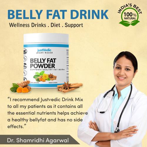 Justvedic Belly Drink Mix - recommended by doctors 