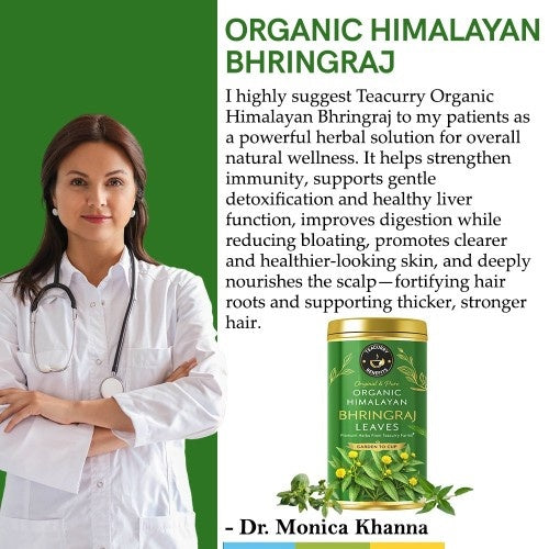 Dr. Monica Khanna Teacurry Organic Himalayan Bhringraj Leaves