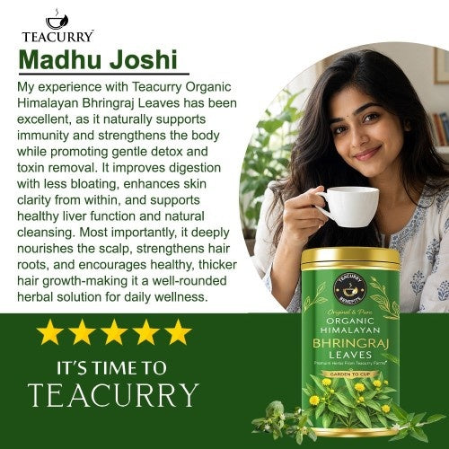 Testimonial Review of Teacurry Organic Himalayan Bhringraj Leaves