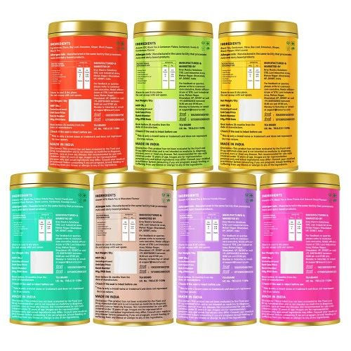Teacurry Black Tea Combo of 7 Chai Back Image 