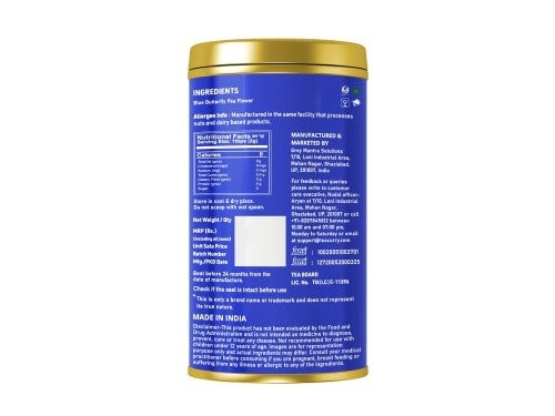 Teacurry Blue Butterfly Tea  Back Image