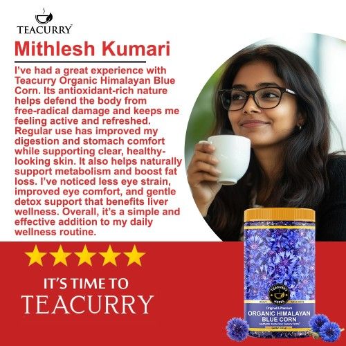 Organic Himalayan Blue Cornflower Petals Testimonial 