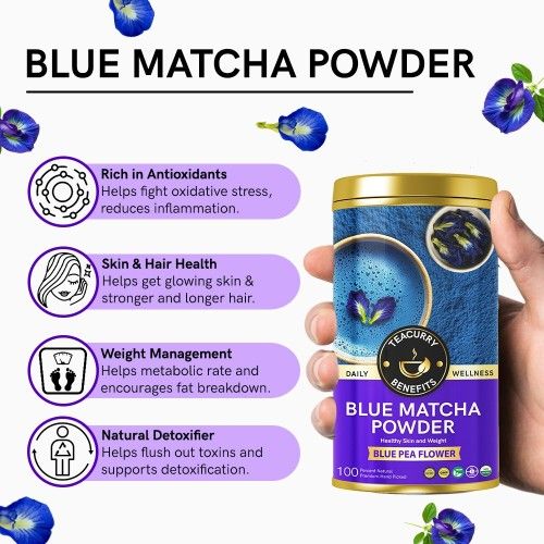Teacurry Blue Matcha Powder Benefits