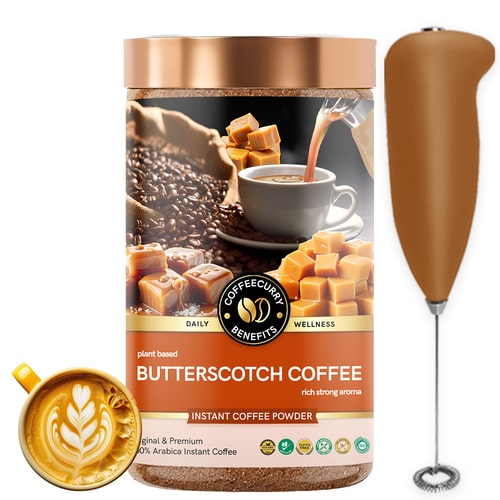 Butterscotch Coffee with frother