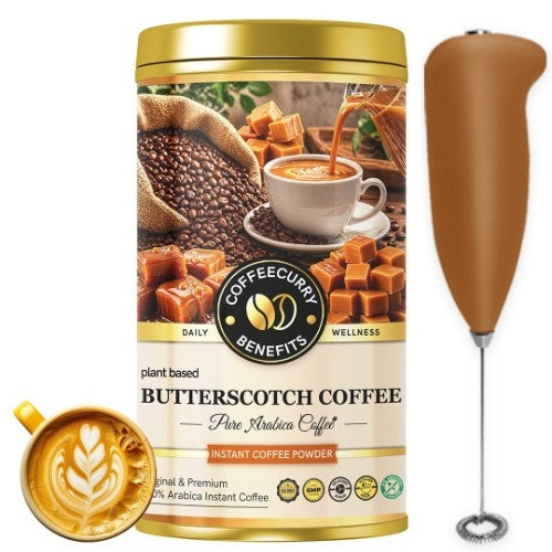 Coffeecurry Butterscotch Coffee with Frother 
