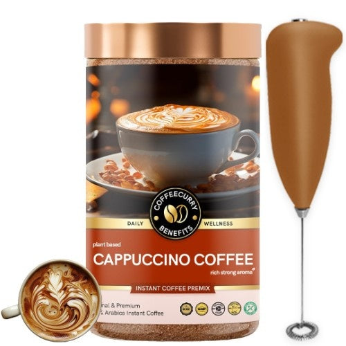 Coffecurry Cappuccino Coffee with Frother