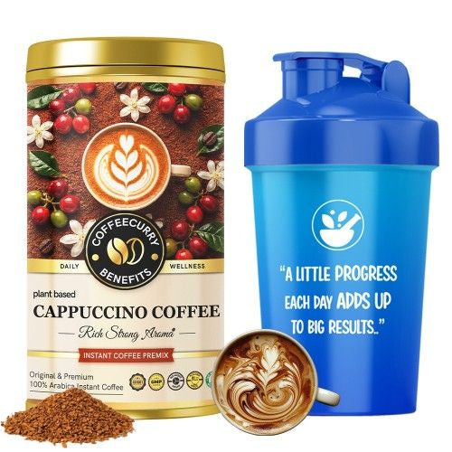 Coffeecurry Cappuccino Coffee Can with Shaker 