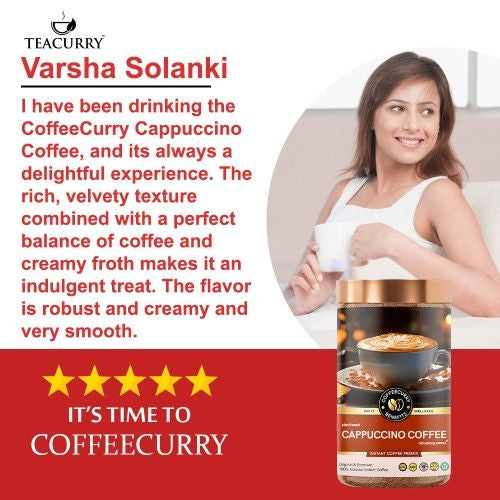 Coffecurry Cappuccino Coffee Testimonial Image