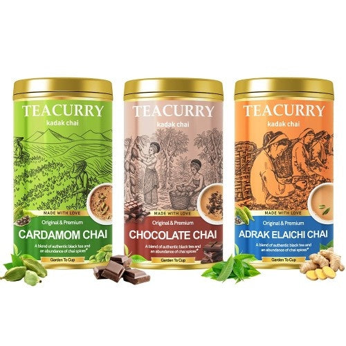Teacurry Flavored Chai Combo Pack of 3 Main Image 