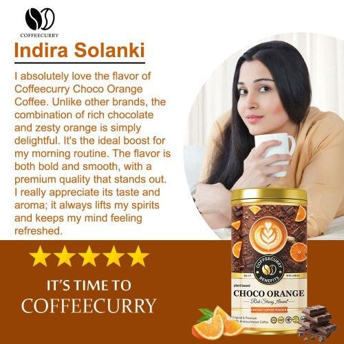 Coffeecurry Choco Orange Instant Coffee Testimonial 