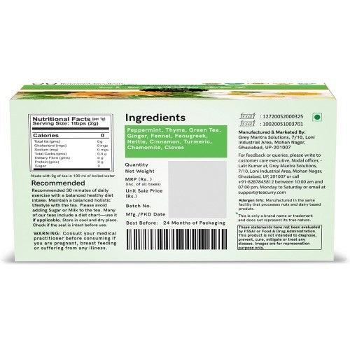 Teacurry Liver Clenase Tea Back Image