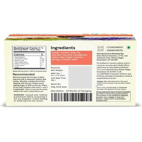 Teacurry Collagen Builder Tea Back Image