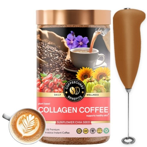 Coffeecurry Collagen Coffee with Frother