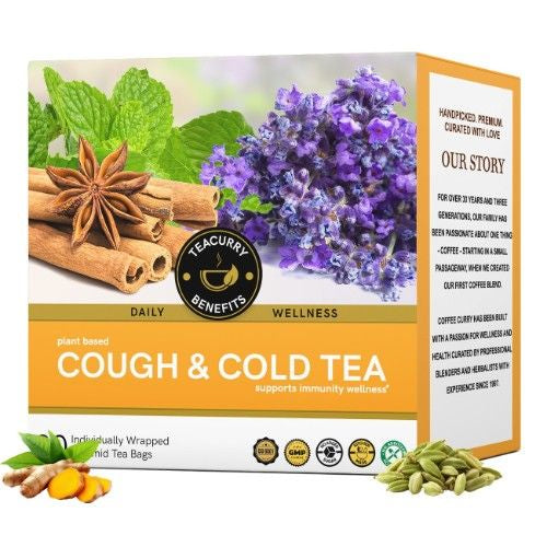 Teacurry Cough and Cold Tea 3D Box