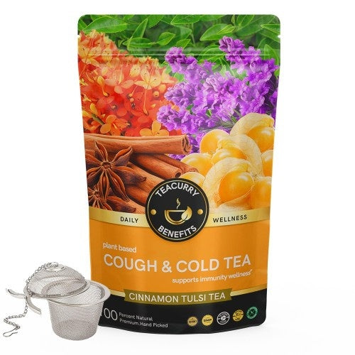 Teacurry Cough and Cold Tea Pouch with Infuser
