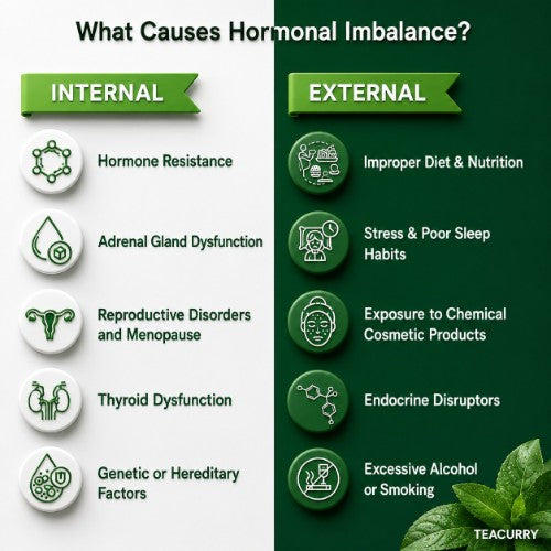 Teacurry Spearmint Tea Internal and External Causes