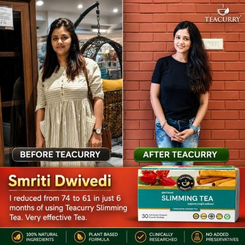 Teacurry Slimming Tea Testimonial Before After 