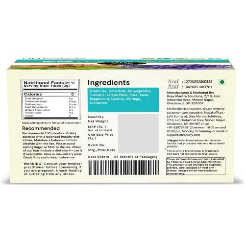 Teacurry Dark Circles Tea Back Image