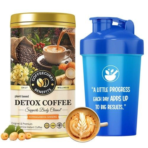 Coffeecurry Detox Coffee Tin Can with Shaker 