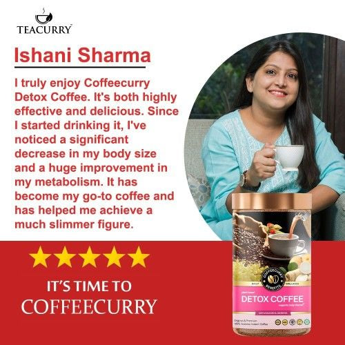 Coffeecurry Detox Coffee Testimonial Image