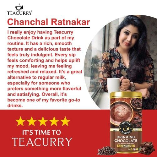 Teacurry Drinking chocolate Powder Testimonial 