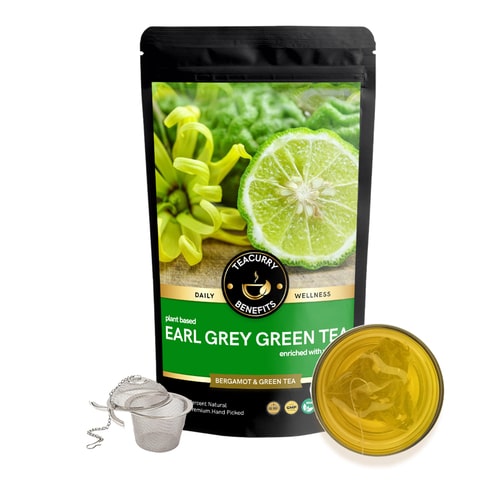 Teacurry Earl Grey Green Tea with infuser 