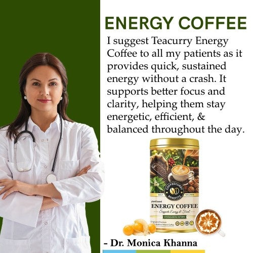 Energy Coffee (Premium Golden Tin Can) – The Ultimate High-Energy Coffee for Men and Women, Enhanced Focus, and an Instant Energy Boost - Coffeecurry