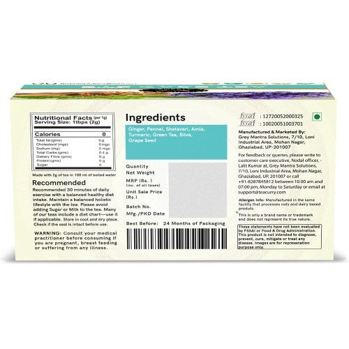 Teacurry Eye Care Tea Back Image