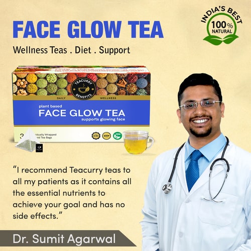 Teacurry Face Glow tea - recommended by doctors 